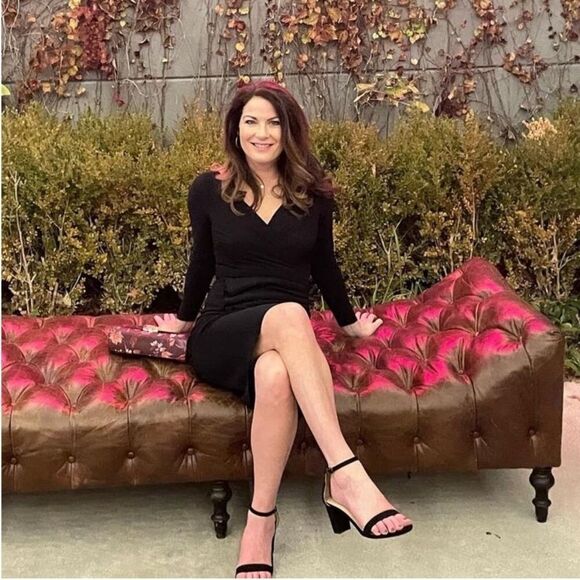 Chiara Boni La Petite Robe Black Knee Length Jersey Kaya Sheath Dress Size 38 - Picture 11 of 13